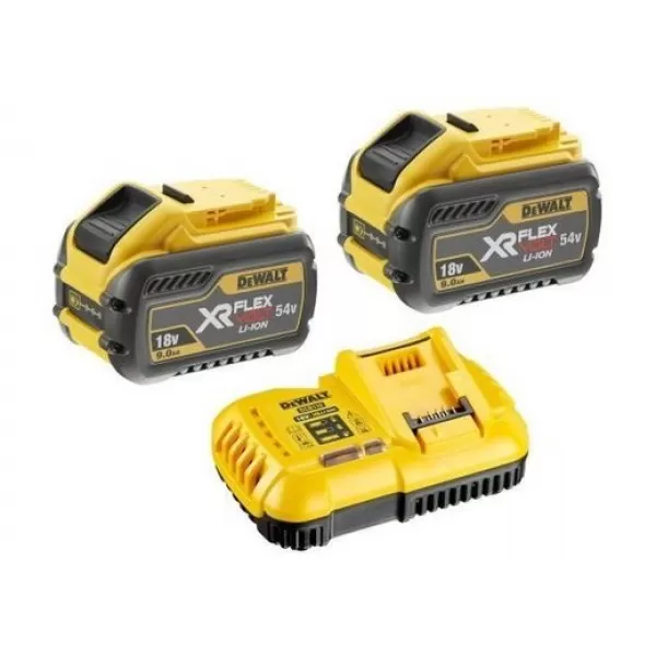 Sada 2ks akumulátorů 9,0Ah + nabíječka Dewalt FLEXVOLT DCB118X2