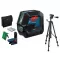 Laser křížový Bosch GCL 2-50 G+RMN10+BT150 Professional 0601066M01