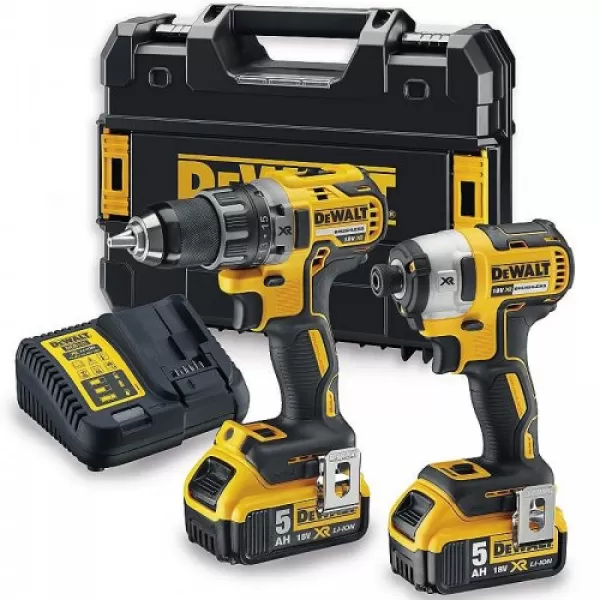 Aku sada kombo nářadí 18V 2x5,0 Ah Dewalt DCK268P2T