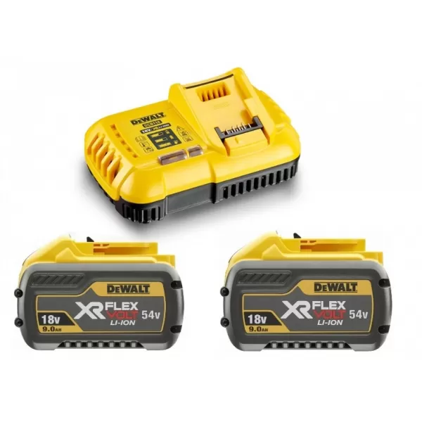 Sada 2ks akumulátorů 9,0Ah + nabíječka Dewalt FLEXVOLT DCB118X2