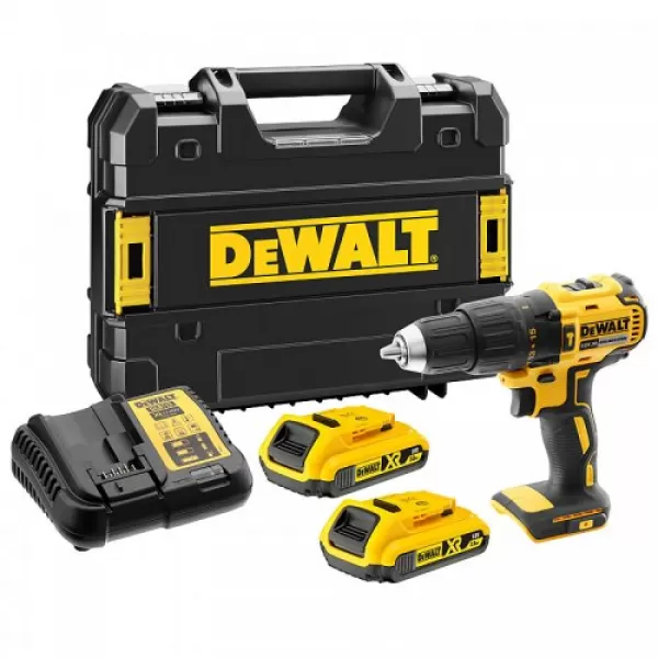 Aku bezuhlíková příklepová vrtačka 2x2 Ah 18V Dewalt DCD778D2T