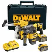 Aku kombinované kladivo s odsáváním Dewalt FLEXVOLT DCH335X2, 54V, 2x9,0 Ah