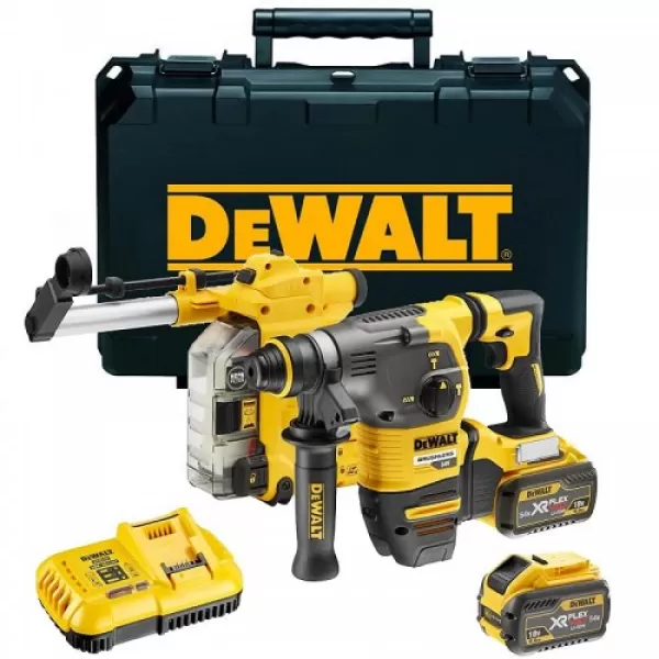 Aku kombinované kladivo s odsáváním Dewalt FLEXVOLT DCH335X2, 54V, 2x9,0 Ah
