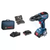Aku vrtačka Bosch GSR 18V-50 + 43 ks příslušenství + 2x 2,0 Ah 06019H5004
