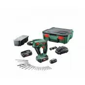 Aku kladivo Bosch 18 V Uneo Maxx 18 Li (2x1,5 Ah) + Systembox +19dílná 060395230K
