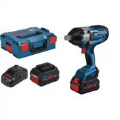 Aku rázový utahovák Bosch GDS 18V-1050 H Professional BITURBO, 2 × 18V/5.0Ah, 3/4", L-BOXX 06019J8522