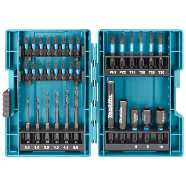 Sada bitů a vrtáků Makita 33ks Impact BLACK B-66896