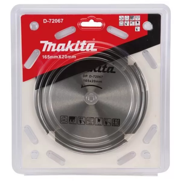 Pilový kotouč na vláknocementové desky PCD 165x20mm 4T Makita
