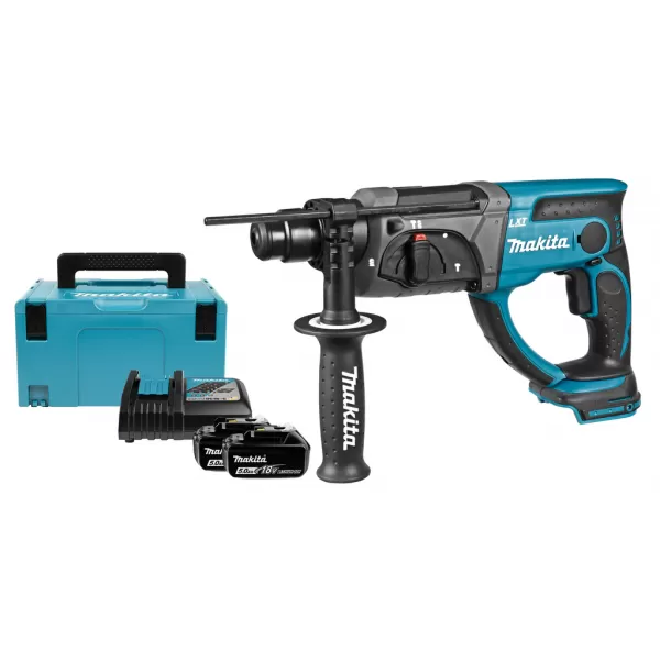 Aku vrtací kladivo Makita DHR202RTJ, 2 x aku 18V/5,0Ah