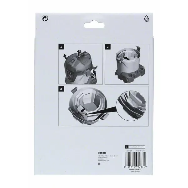 Papírový sáček na prach pro Bosch UniversalVac 15 /bal.5ks/ 2609256F32