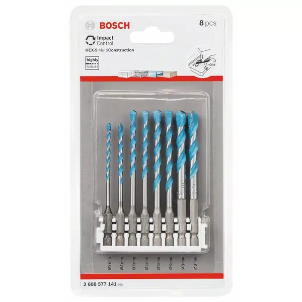 Sada vrtáků Bosch HEX-9 MultiConstruction