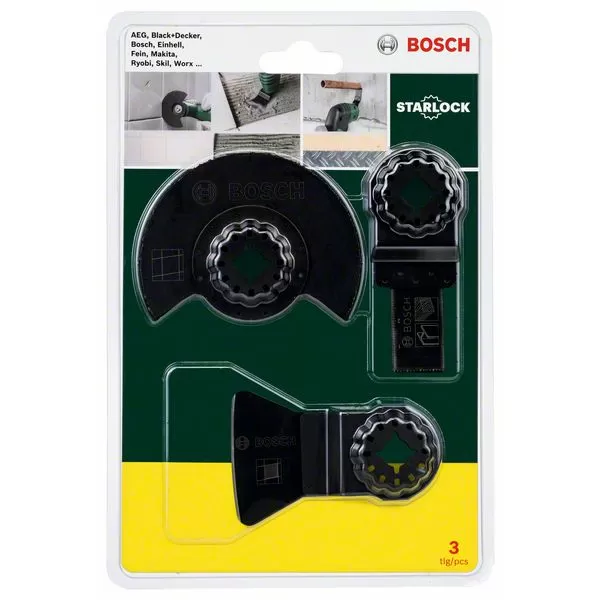 Sada příslušenství Bosch pro oscilační nářadí 3ks obkladači Starlock