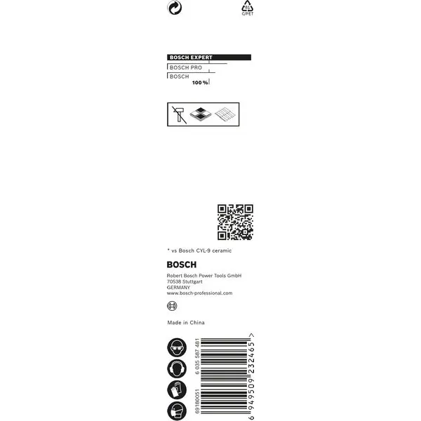 Vrták do dlažby Bosch HEX-9 HardCeramic