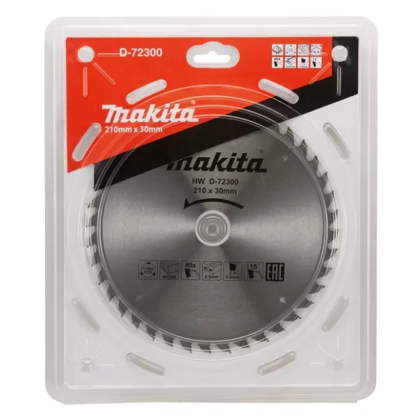 Kotouč pilový na dřevo 210x30mm 40z Makita