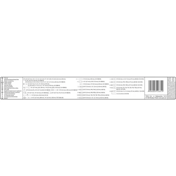 Gola sada 1/2", 1/4" 10-32mm 94 Yato