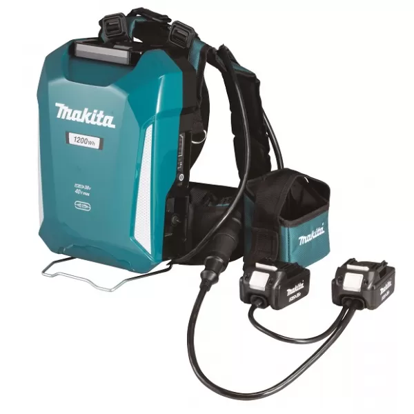 Zdroj externí zádový Makita Li-ion 36V/33,5Ah PDC1200 pro LXT/XGT a adaptérem 2x18V