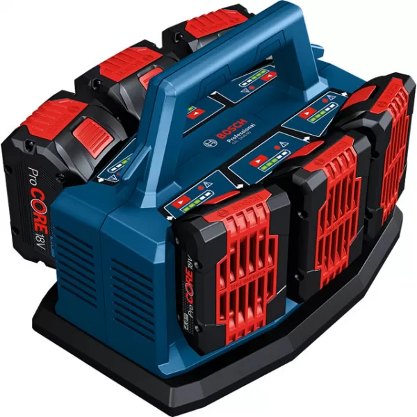Nabíječka Bosch GAL 18V6-80 Professional pro 6 akumulátorů 1600A01U9L