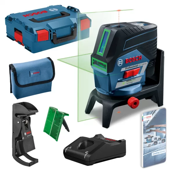 Laser křížový Bosch GCL 2-50 CG+RM2 Professional +12VBat+L-boxx136 0601066H00