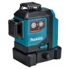 Aku křížový laser Makita SK700D, červený, Li-ion CXT 10,8/12V - solo