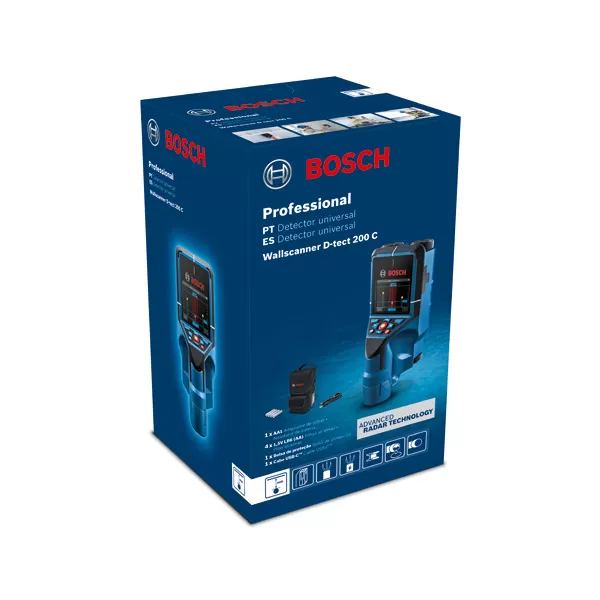 Detektor Bosch Wallscanner D-Tect 200 C Professional EU 0601081600