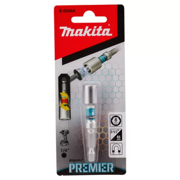 Klíč nástrčný 8,0mm magnetický Impact Premier H8-65mm Makita