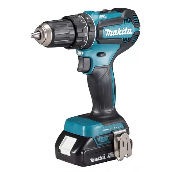 Aku vrtačka s příklepem Makita DHP485RAJ, 18V, 2x2,0Ah