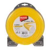 Struna nylonová Pro 3,0mm, 56m, žlutá, kulatá, Makita