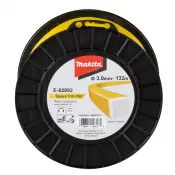 Struna nylonová Pro 3,0mm, 132m, žlutá, hranatá, Makita