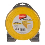 Struna nylonová Pro 3,0mm, 44m, žlutá, hranatá, Makita