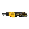 Aku bezuhlíková ráčna Dewalt s otevřenou hlavou 18V - 1/4" DCF504L1G