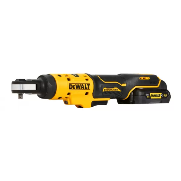 Aku bezuhlíková ráčna Dewalt DCF504L1G s otevřenou hlavou 12V - 1/4"