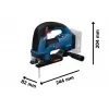 Aku přímočará pila Bosch GST 18V-155 BC Professional 2 x 18V/4,0Ah 06015B1002