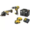 Aku sada Dewalt Vrtací šroubovák XR18V, Aku úhlová bruska XR18V, 2x18VLi-Ion5,0 DCK2020P2T