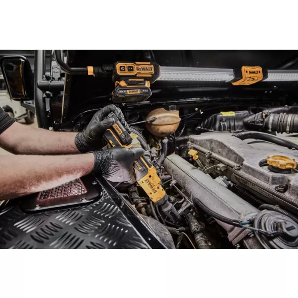 Aku bezuhlíková ráčna Dewalt DCF504L1G s otevřenou hlavou 12V - 1/4"