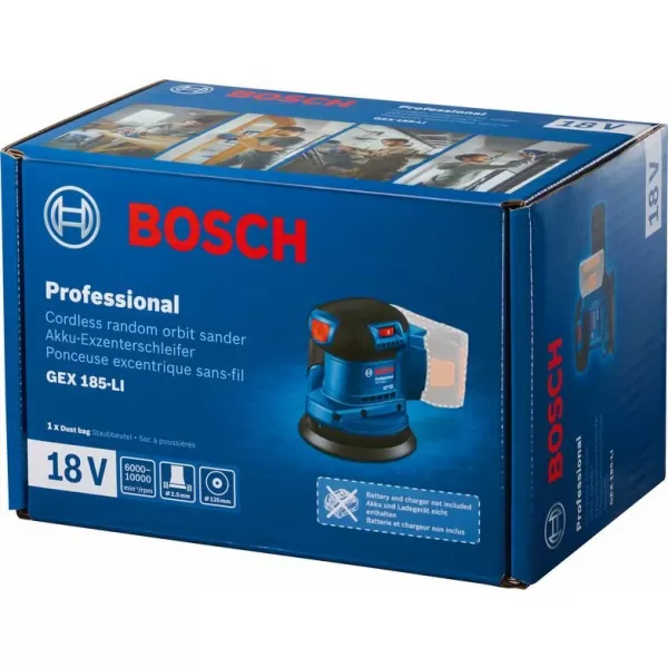Aku bruska excentrická Bosch GEX 185-LI Professional 06013A5021