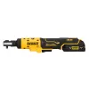 Aku bezuhlíková ráčna Dewalt s otevřenou hlavou 18V - 1/4" DCF504L1G