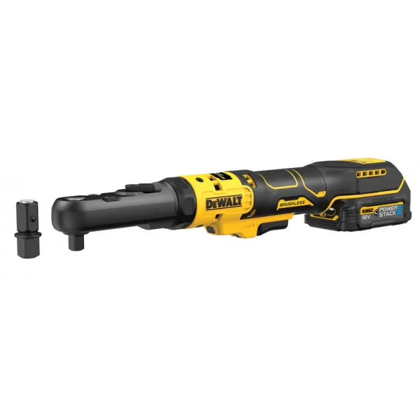Aku ráčna DeWalt DCF510E2G 18V s 3/8’’+ 1/2” s čtvercovou výměnnou hlavou