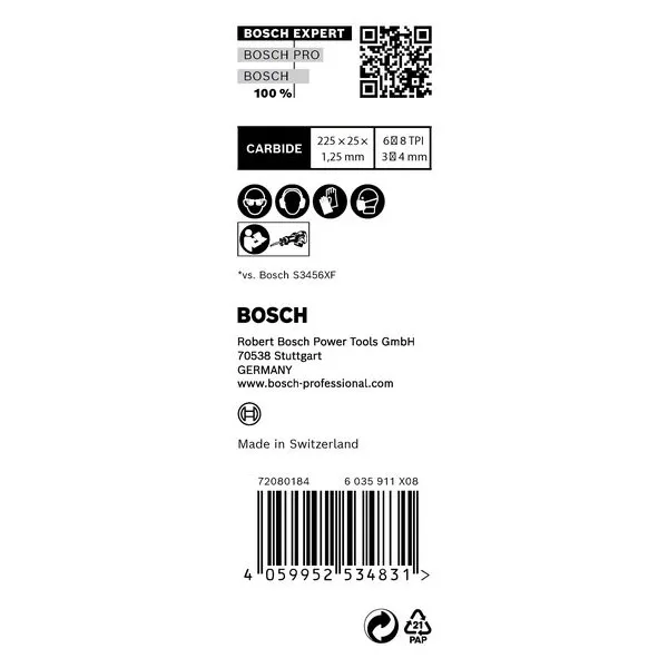 Pilový list S 1156 XHM EXPERT Multi Material Bosch /bal.10ks/