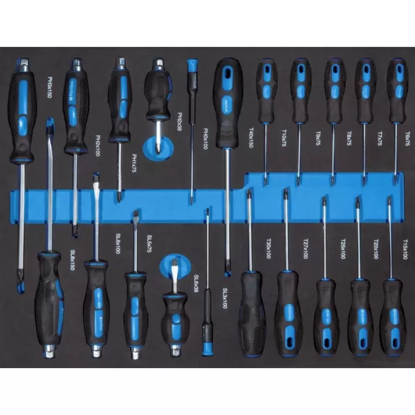 Vozík dílenský Güde GW7 Black Line s vybavením 226ks
