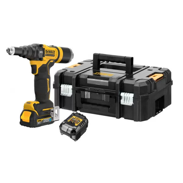 Aku nýtovací kleště DeWalt DCF403E1GT 18V XR 4,8 mm s bezúhlíkovým motorem