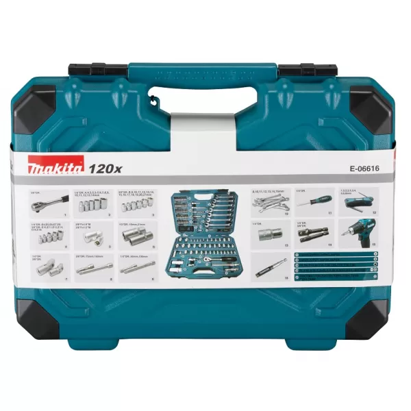 Sada nářadí v kufru Makita 120ks