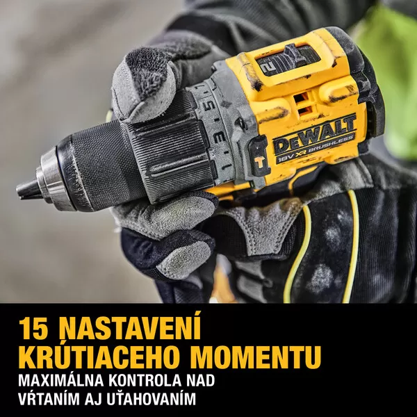 Aku příklepová vrtačka DeWALT DCD805E2T 18V 2x1,7Ah POWERSTACK