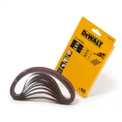 Sada brusných pásů 13x457mm 40, 80, 120G 10 ks DeWalt DT3607