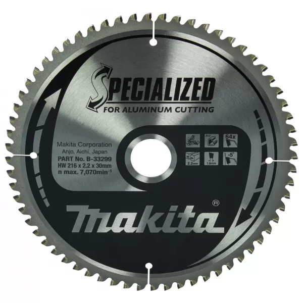 Kotouč pilový 216x30 64 Z Aluminium Makita B-33299