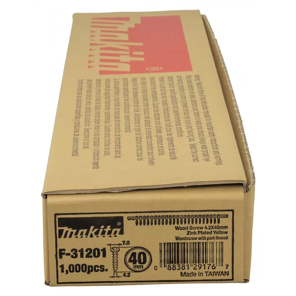 Vrut páskovaný 4,2 x 41mm pozinkované, 1000ks