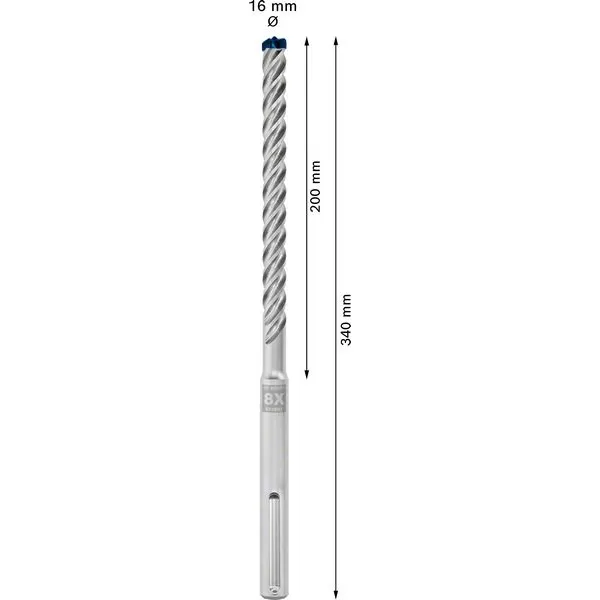 Vrták SDS max 16x200x340 5ks EXPERT SDS MAX-8X, Bosch 2608900261