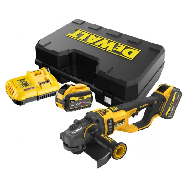 Aku úhlová bruska DeWalt DCG460N 54 V XR FLEXVOLT 230mm s akumulátory a kufrem