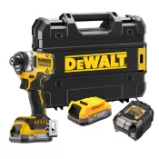 Aku rázový utahovák DeWalt DCF860E2T POWERSTACK, 18V, 2x1,7Ah, kufr