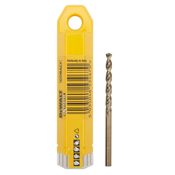 Vrták do kovu HSS-E COBALT 4×75mm DeWALT DT4924