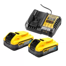 Nabíječka 12-18V XR Li-Ion + 2 x akumulátor 18V 5,0Ah POWERSTACK DeWALT DCB1104H2